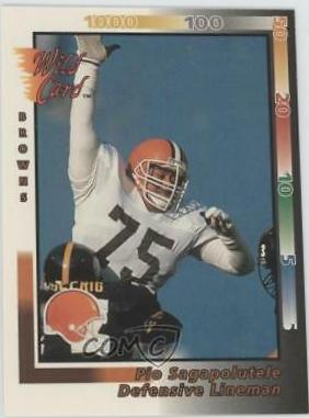 Pio Sagapolutele #326 Football Cards 1992 Wild Card