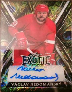 Vaclav Nedomanský #E-VN1 2024 Leaf Metal Legends Exotic Autograph Hockey