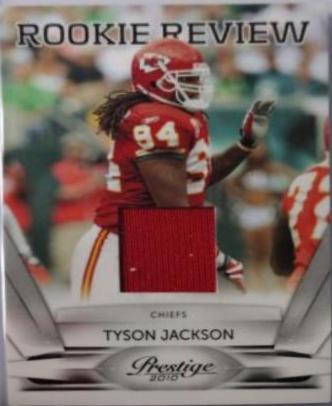 Tyson Jackson #21 Football Cards 2010 Panini Prestige Rookie Review