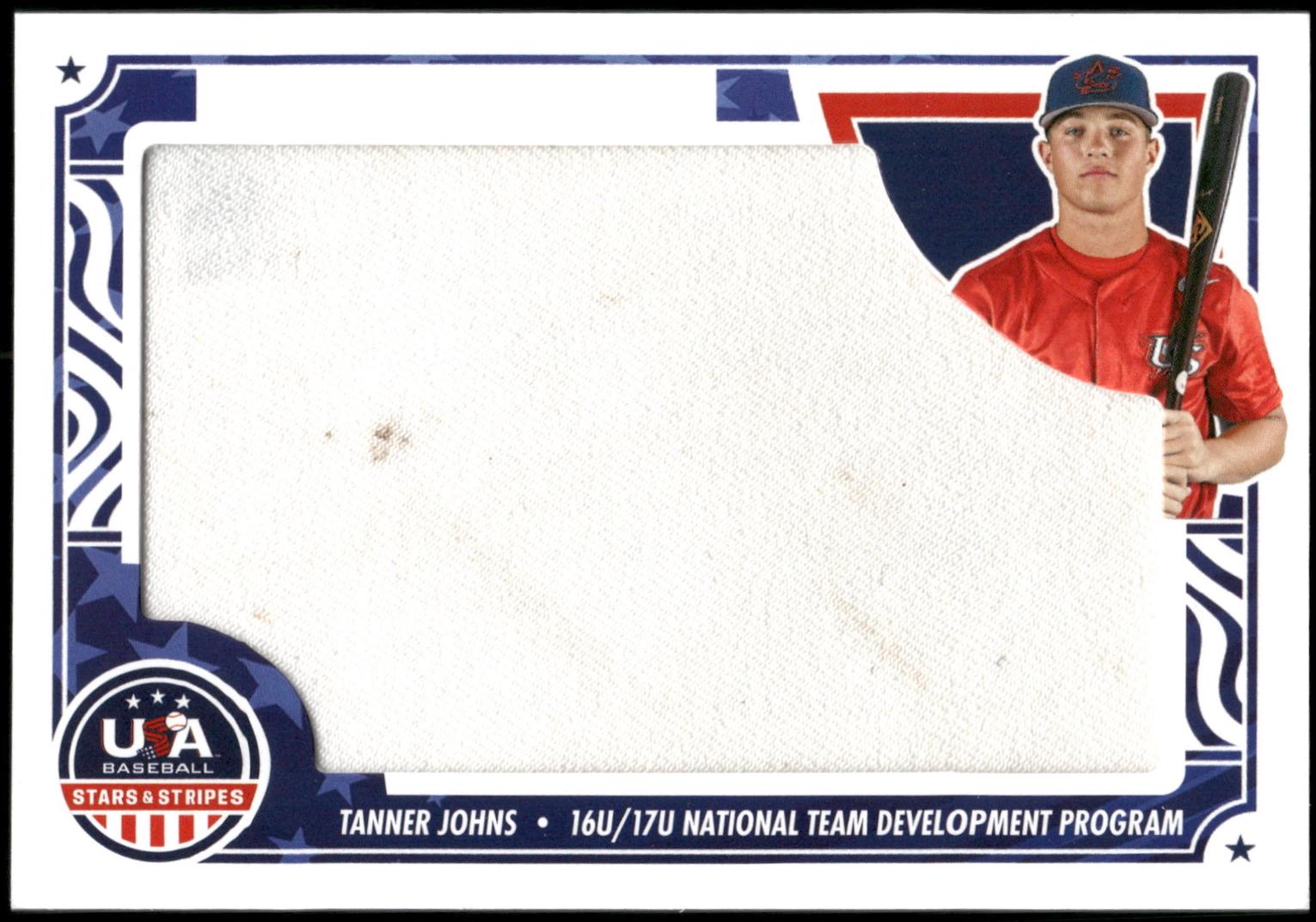 Tanner Johns #JM-JOH 2024 Panini Stars & Stripes Jumbo Materials Baseball