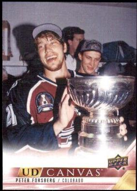 Peter Forsberg #C404 2022-23 Upper Deck Hockey UD Canvas