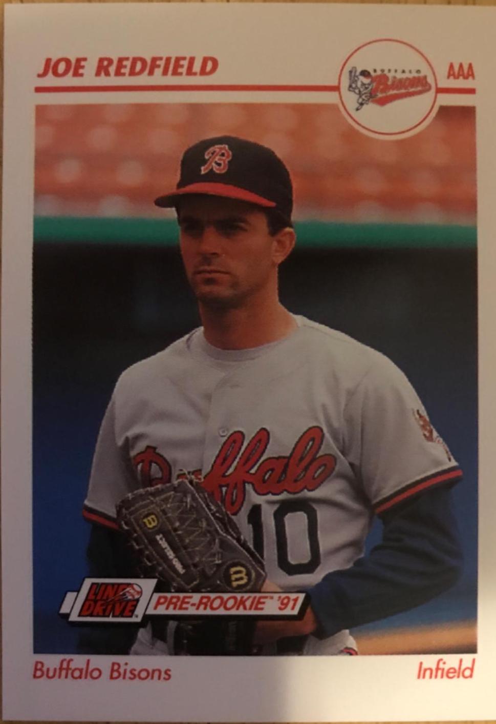 Joe Redfield #41 Baseball Cards 1991 Impel Line Drive