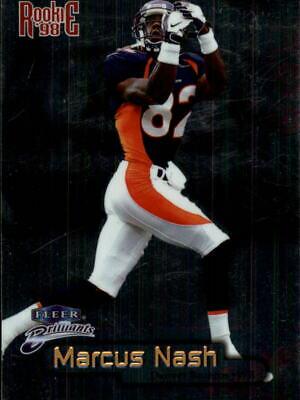Marcus Nash #104 Football Cards 1998 Fleer Brilliants
