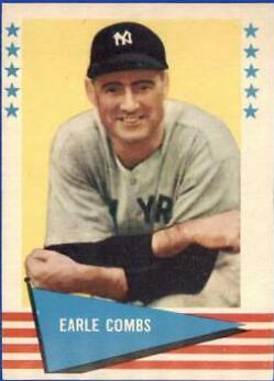 Earle Combs #17 Baseball Cards 1961 Fleer
