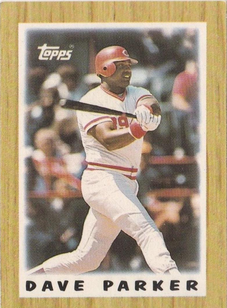 Dave Parker #6 Baseball Cards 1987 Topps Mini League Leaders
