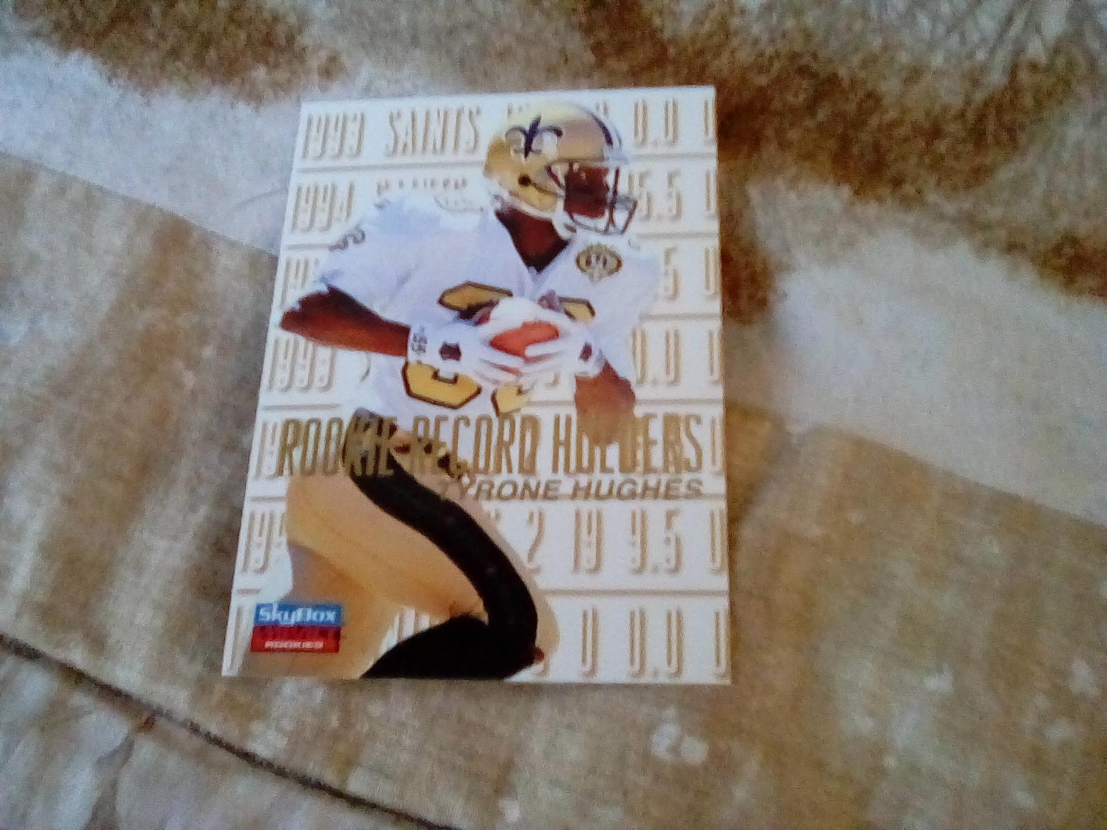Throne Hughes Football Cards 1996 Skybox Impact Rookie Rewind