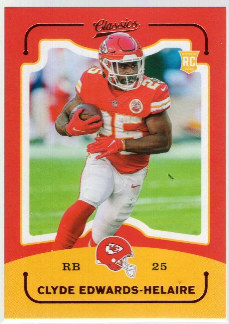 Clyde Edwards-Helaire #CL-8 Football Cards 2020 Panini Chronicles Classics