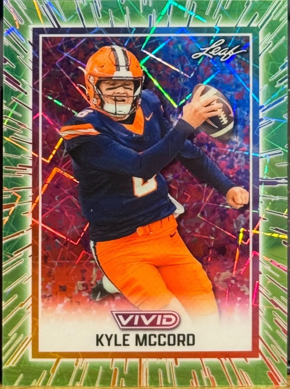 Kyle McCord #117 2025 Leaf Vivid Football