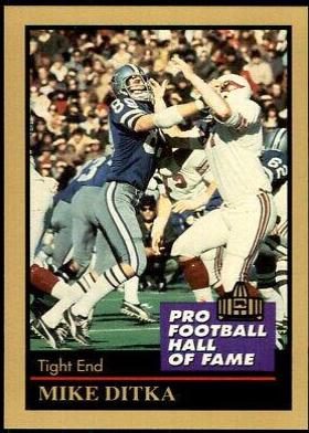 Mike Ditka #34 Football Cards 1991 Enor Pro HOF
