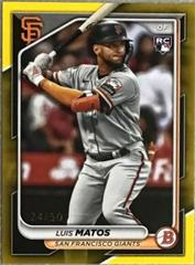 Luis Matos [Gold] #12 Baseball Cards 2024 Bowman Prices
