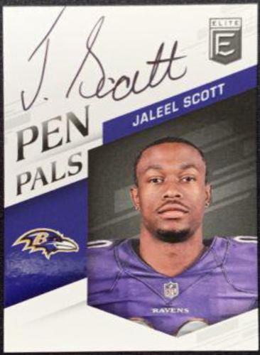 Jaleel Scott Football Cards 2018 Panini Donruss Elite Pen Pals