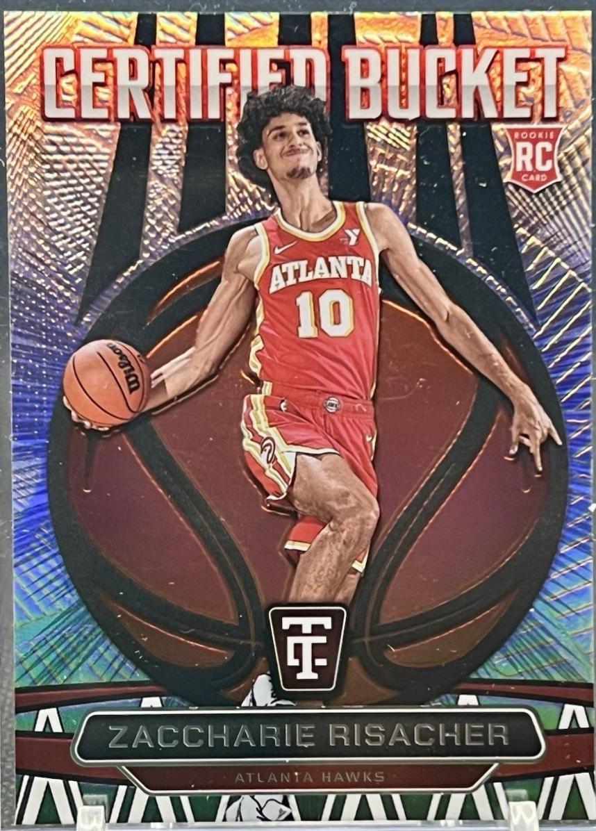Zaccharie Risacher #19 Basketball Cards 2024 Panini Totally Certified Bucket