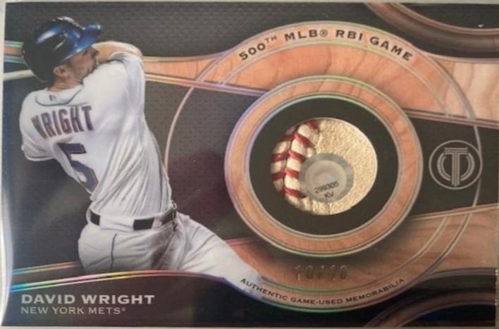 David Wright #MRB-DW Baseball Cards 2025 Topps Tribute Milestone Relic