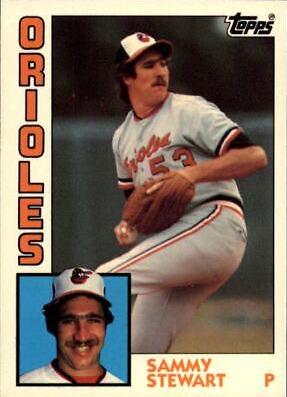 Sammy Stewart #59 Baseball Cards 1984 Topps Tiffany