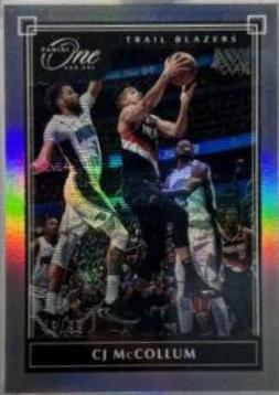 CJ McCollum #7 Basketball Cards 2019 Panini One and One
