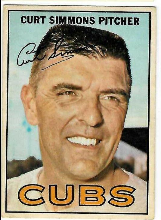 Curt Simmons #39 Baseball Cards 1967 O Pee Chee