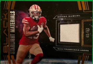 Deebo Samuel #SLM-DBS Football Cards 2022 Panini Black Starlight Materials