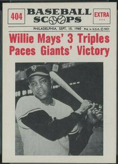 Willie Mays' 3: Triples Paces Giants'