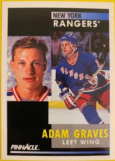 Adam Graves #16 Hockey Cards 1991 Pinnacle