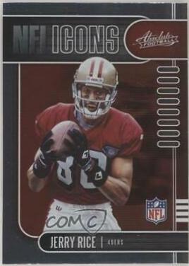 Jerry Rice #2 Football Cards 2019 Panini Absolute NFL Icons