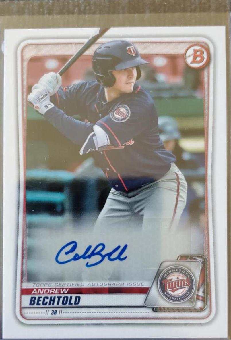 Andrew Bechtold #PA-AB Baseball Cards 2020 Bowman Paper Prospect Autographs
