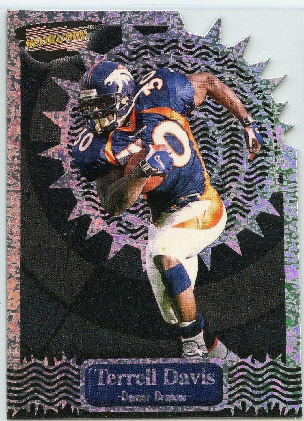Terrell Davis #7 Football Cards 1999 Pacific Revolution Thorn in Side