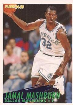 Jamal Mashburn #53 Basketball Cards 1994 Fleer