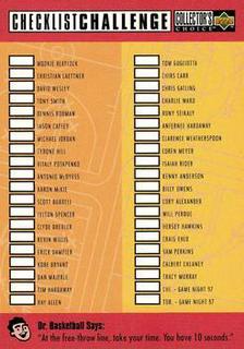 Checklist Challenge
