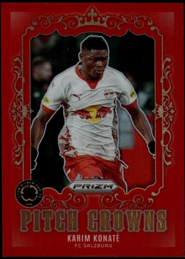 Karim Konate #18 2025 Panini Prizm FIFA Club World Cup Pitch Crowns
