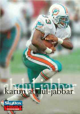Karim Abdul Jabbar #30 Football Cards 1996 Skybox Impact Rookies