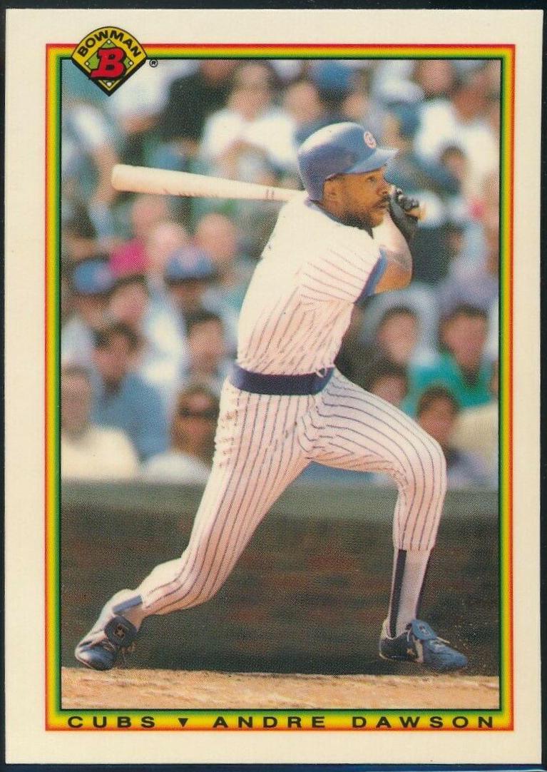 Andre Dawson #39 Baseball Cards 1990 Bowman Tiffany