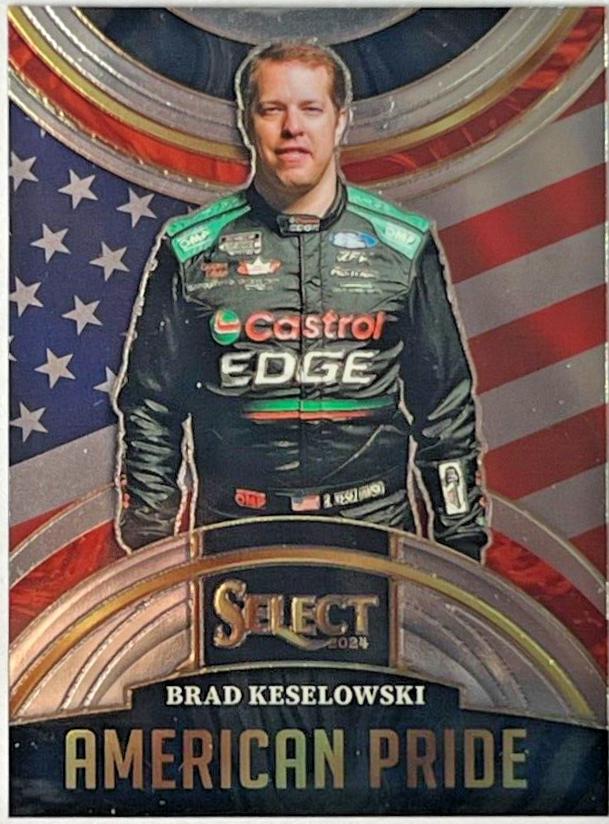 Brad Keselowski #3 Racing Cards 2024 Panini Select NASCAR American Pride