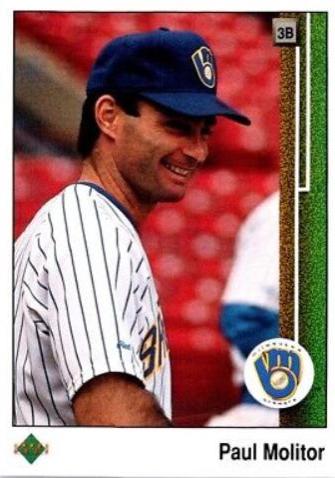 Paul Molitor #525 Baseball Cards 1989 Upper Deck
