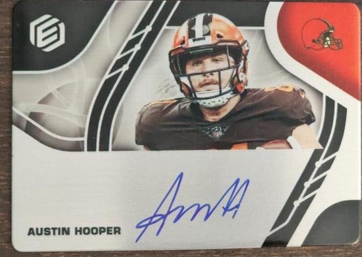 Austin Hooper #SS-AHO Football Cards 2021 Panini Elements Steel Signatures