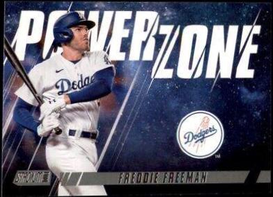 Freddie Freeman #PZ-15 Baseball Cards 2022 Stadium Club Power Zone