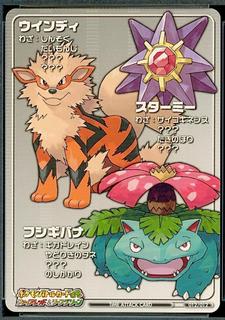 Arcanine & Starmie & Venusaur