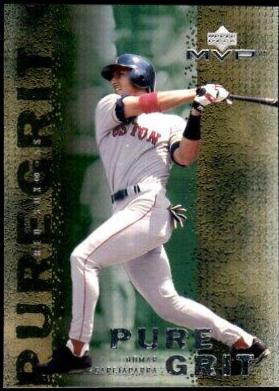 Nomar Garciaparra #G9 Baseball Cards 2000 Upper Deck MVP Pure Grit