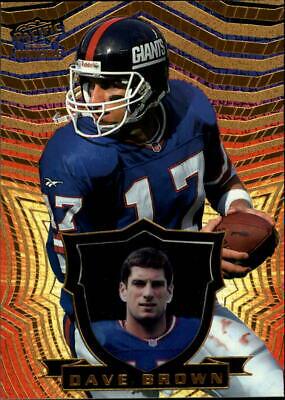 Dave Brown #96 Football Cards 1997 Pacific Invincible