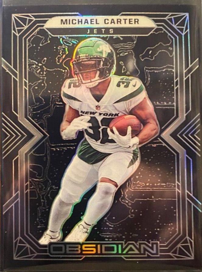 Michael Carter #89 2022 Panini Obsidian Football