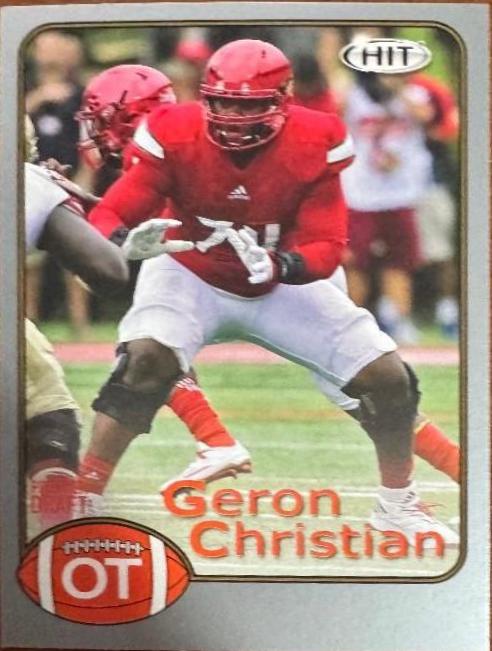 Geron Christian #106 2018 Sage Hit Premier Draft Football