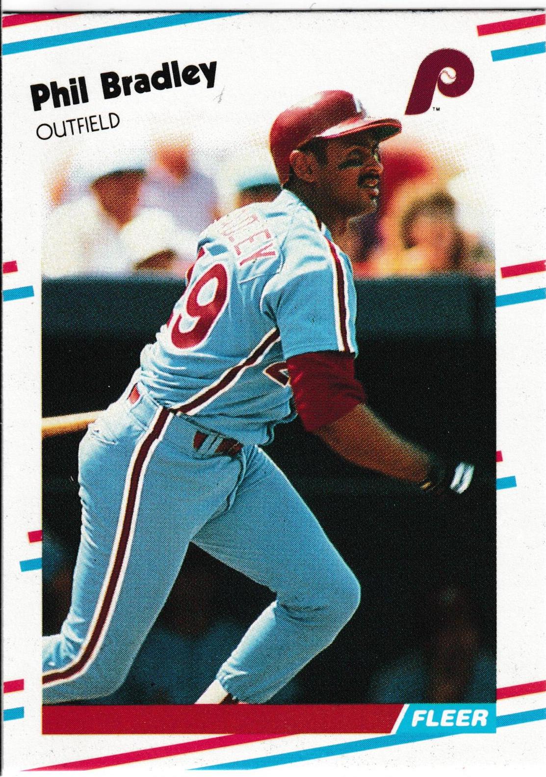 Phil Bradley #U-107 Baseball Cards 1988 Fleer Update