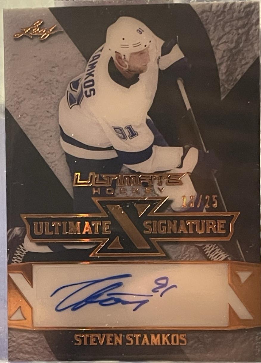 Steven Stamkos #UXS-SS1 2023 Leaf Ultimate X Signature Hockey