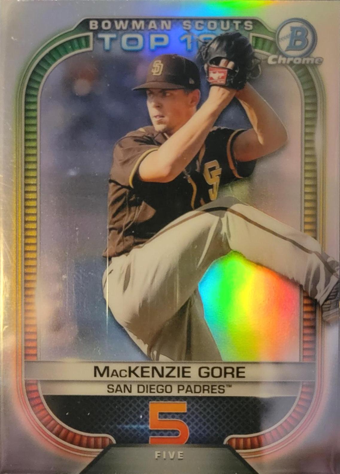 MacKenzie Gore #BTP-5 Baseball Cards 2021 Bowman Scout’s Top 100
