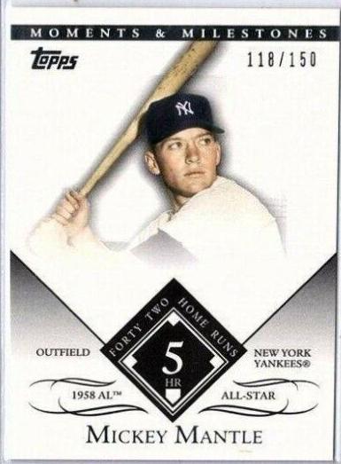 Mickey Mantle #167 2007 Topps Moments & Milestones Baseball