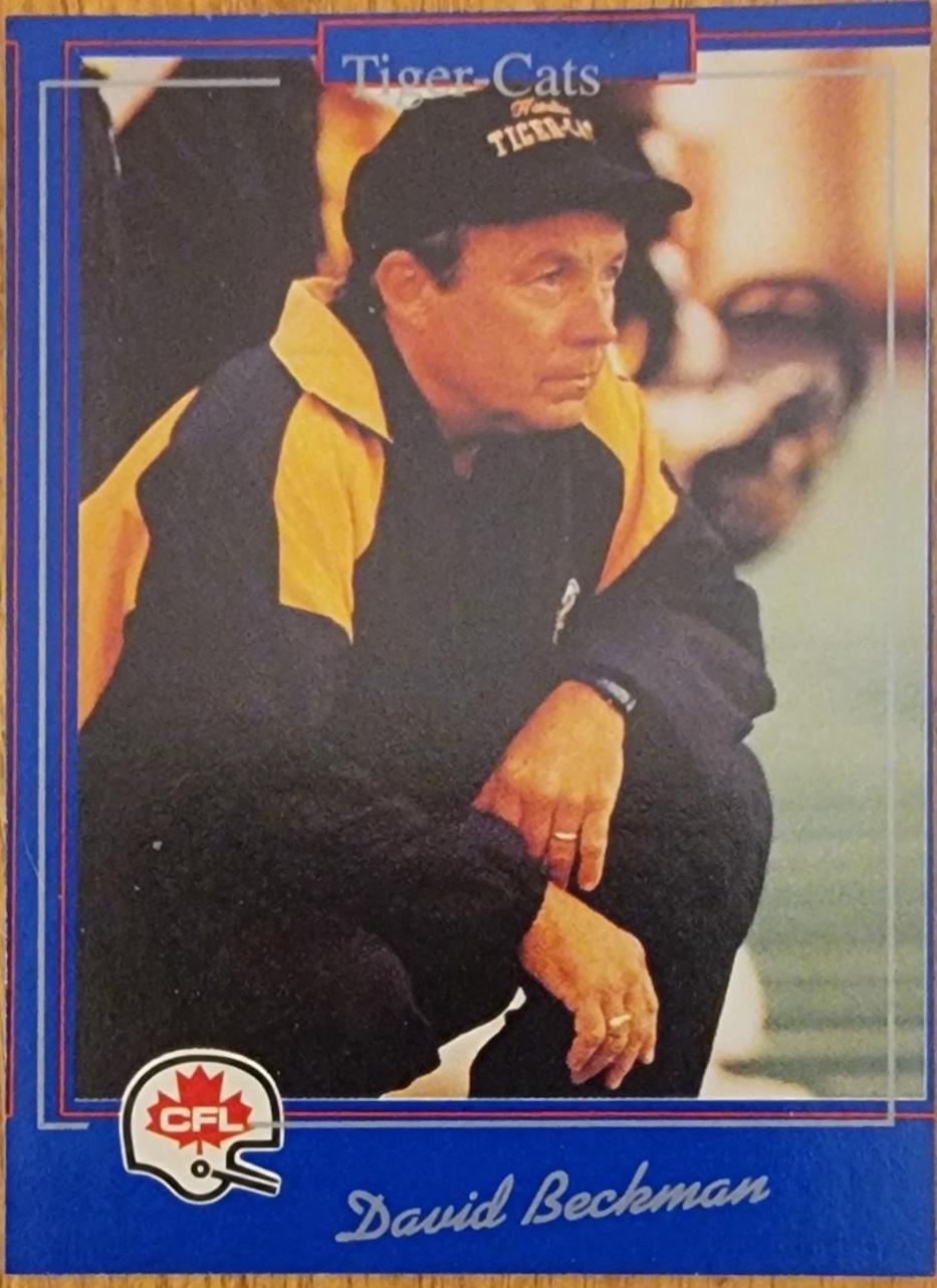 David Beckman #109 1991 Jogo Cfl Football