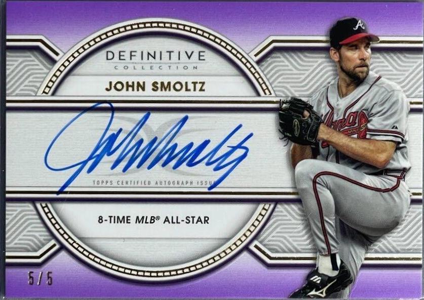 John Smoltz [Purple] #LAC-JS