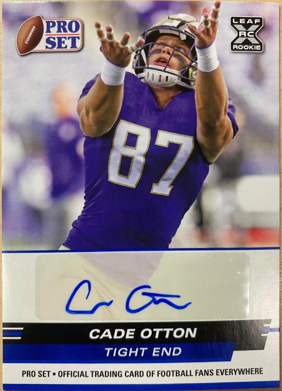 Cade Otton #PSA-CO2 Football Cards 2022 Leaf Draft Autographs