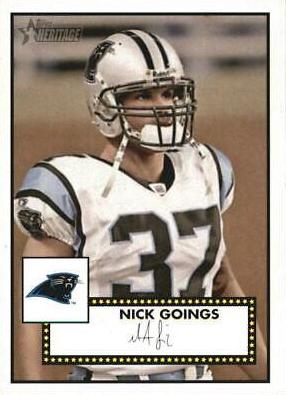 Nick Goings #23 Football Cards 2006 Topps Heritage