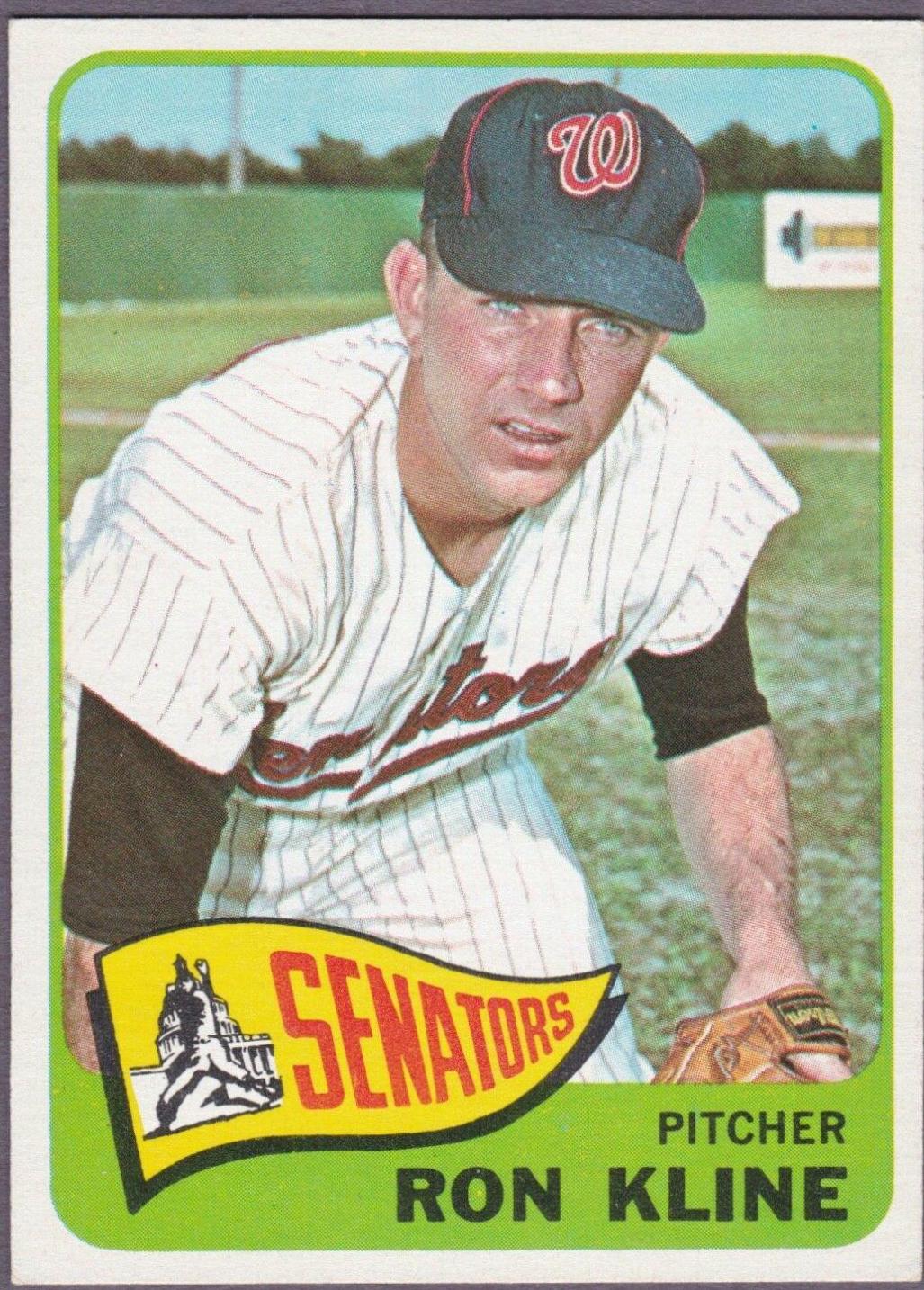 Ron Kline #56 Baseball Cards 1965 Topps