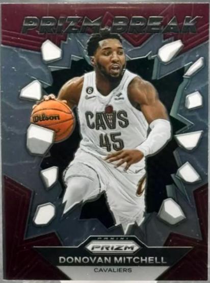 Donovan Mitchell #8 Basketball Cards 2023 Panini Prizm Prizm Break